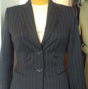 The Limited Black Pinstripe Blazer